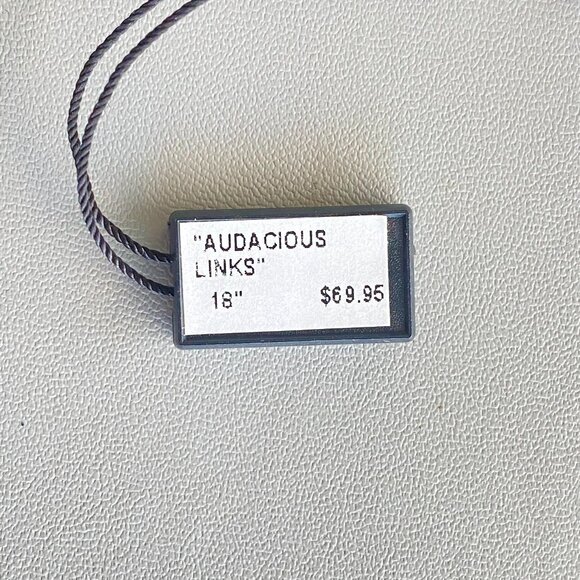 Rhodium Silver Tone Chain Pearl Pave Crystal Necklace - Picture 4 of 5